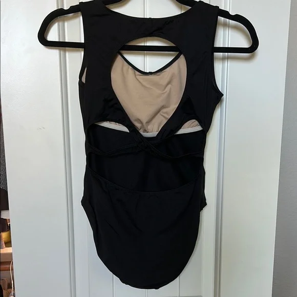 Black Sleeveless Leotard - Picture 3 of 5